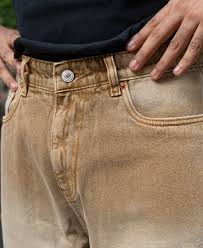 sand brown washed baggy jeans sand brown washed baggy jeans