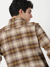 light brown checks shirt light brown checks shirt