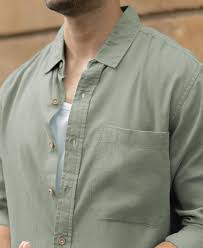sage green linen blend shirt sage green linen blend shirt