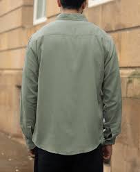 sage green linen blend shirt sage green linen blend shirt