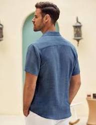 light blue slub textured shirt light blue slub textured shirt