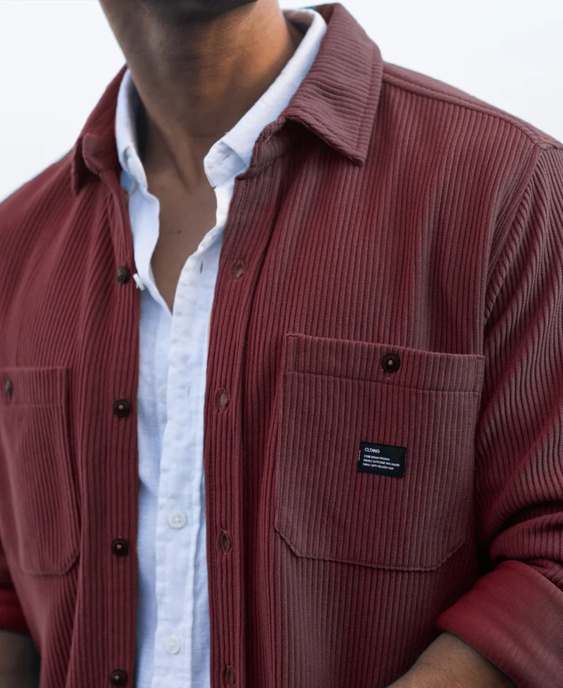 wine structured knit shirt with pockets wine structured knit shirt with pockets