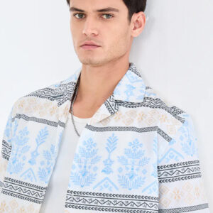 box fit geometric shirts – modern oversized statement style