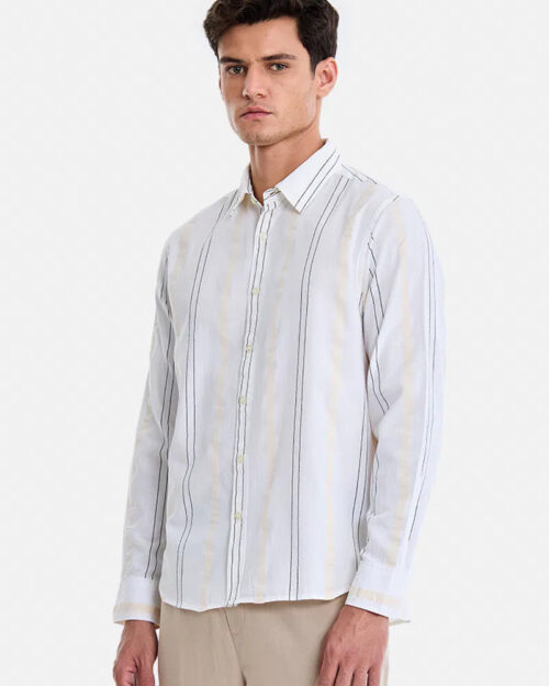 Home 100% cotton regular fit stripes shirts – classic & comfortable everyday wear