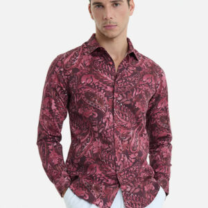 100% cotton floral satin shirts – elegant & smooth premium style