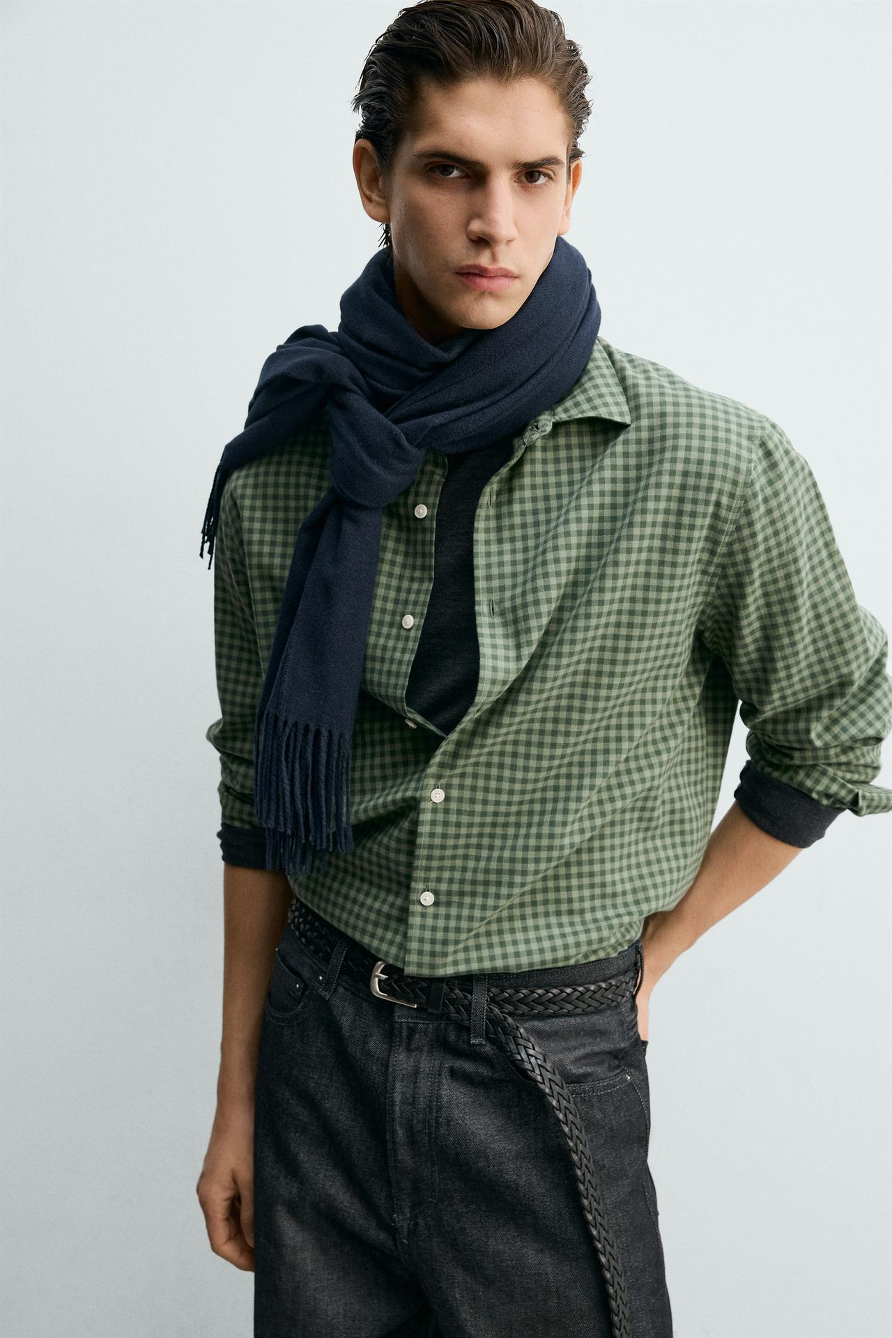 green button down checks shirt green button down checks shirt