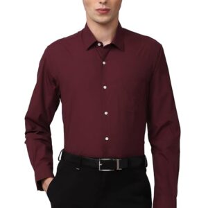 red ochre printed checks shirt