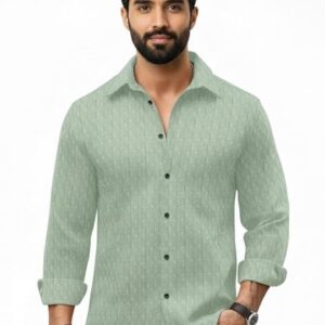 olive denim overshirt