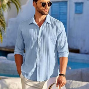 olive printed stripe shirt