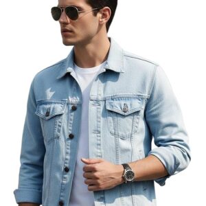 ice blue denim shirt
