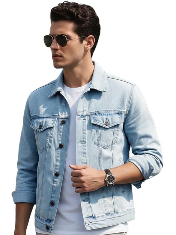 ice blue denim shirt