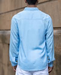 light blue linen blend regular fit shirt light blue linen blend regular fit shirt