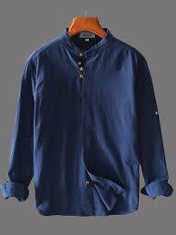 classic dark blue cotton shirt classic dark blue cotton shirt