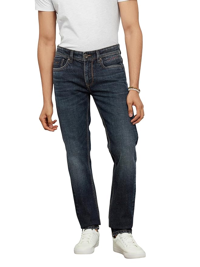 dark blue 5 pocket low rise tapered ankle length stretch jeans dark blue 5 pocket low rise tapered ankle length stretch jeans