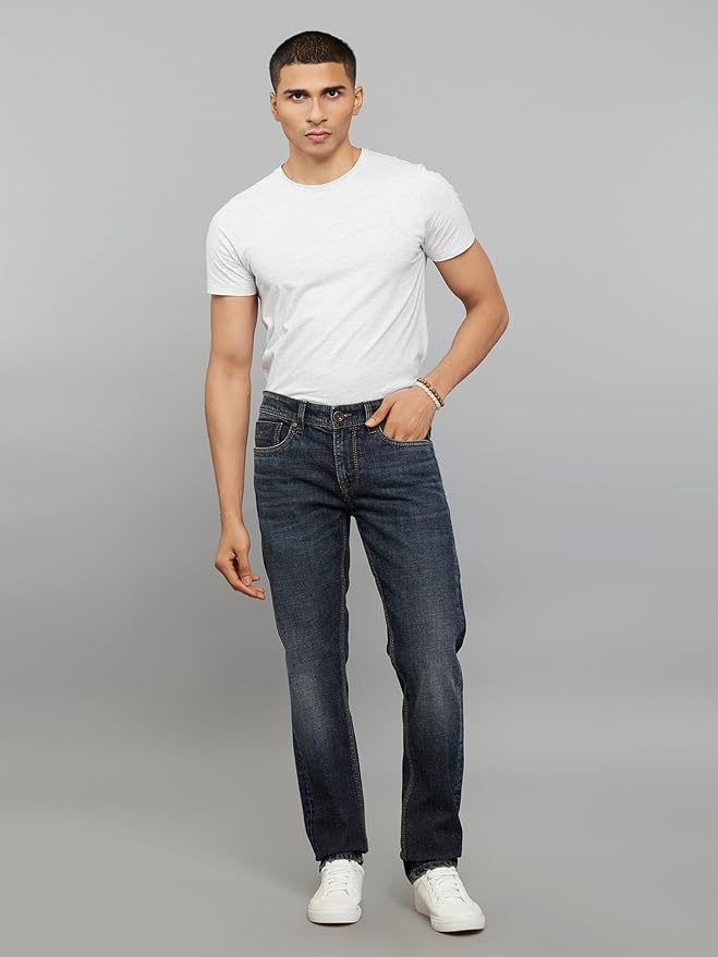 dark blue 5 pocket low rise tapered ankle length stretch jeans dark blue 5 pocket low rise tapered ankle length stretch jeans