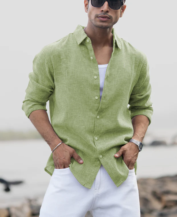 green lightweight structured shirt green lightweight structured shirt