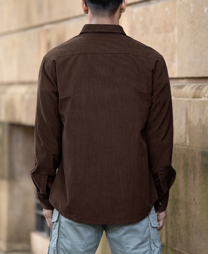 brown corduroy shirt with pockets brown corduroy shirt with pockets