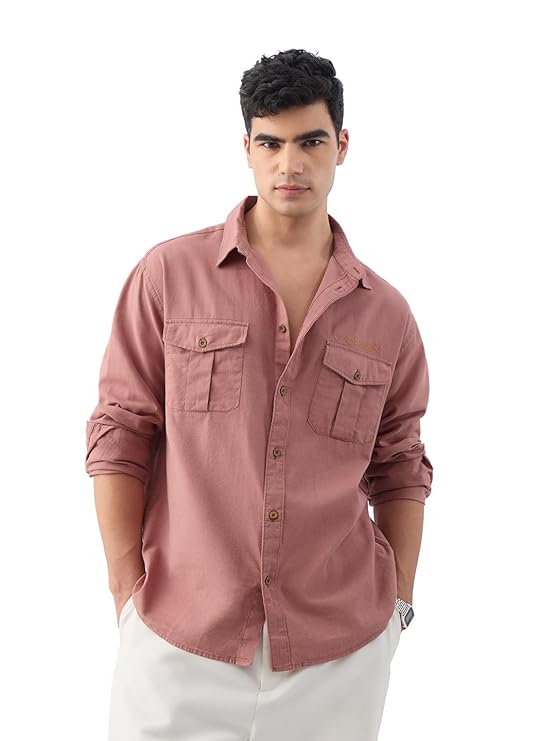dusty pink structured overshirt dusty pink structured overshirt