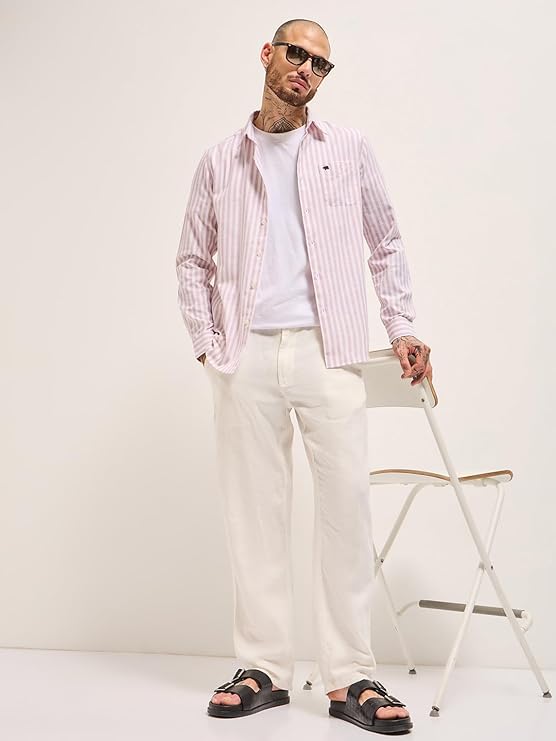 pink light weight ombre checks shirt pink light weight ombre checks shirt
