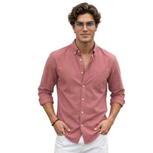 dusty rose lightweight cotton shirt