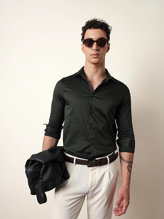 pine structured knit shirt pine structured knit shirt