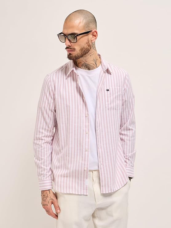 pink light weight ombre checks shirt pink light weight ombre checks shirt