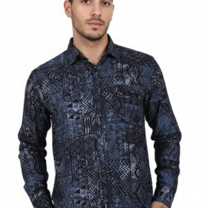 multicolour washed printed shirt
