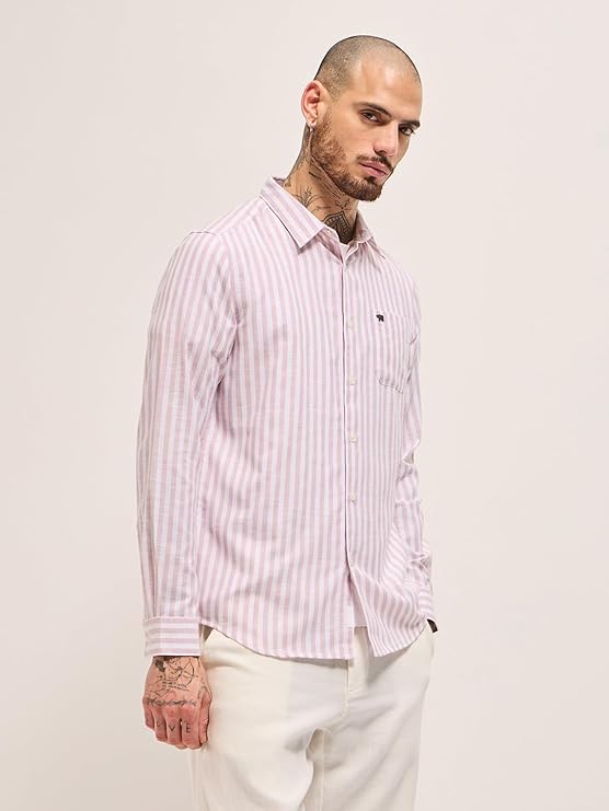 pink light weight ombre checks shirt pink light weight ombre checks shirt