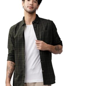 pine structured knit shirt