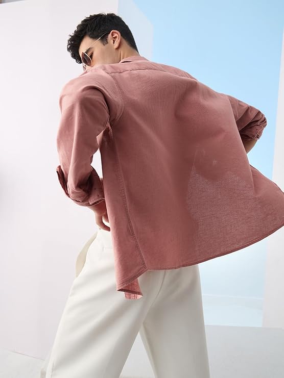 dusty pink structured overshirt dusty pink structured overshirt