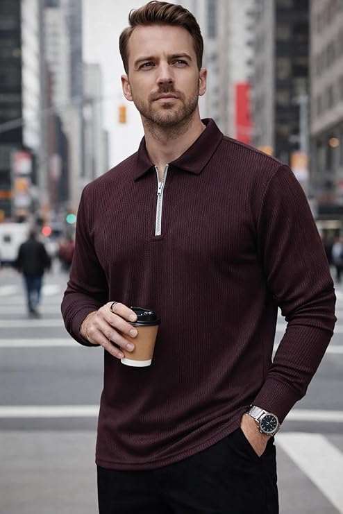 men’s ribbed polo t shirt | premium slim fit casual wear men’s ribbed polo t shirt | premium slim fit casual wear