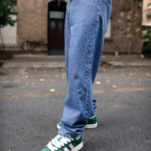 blue baggy fit jeans