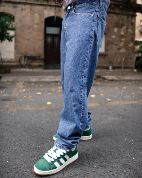 blue baggy fit jeans