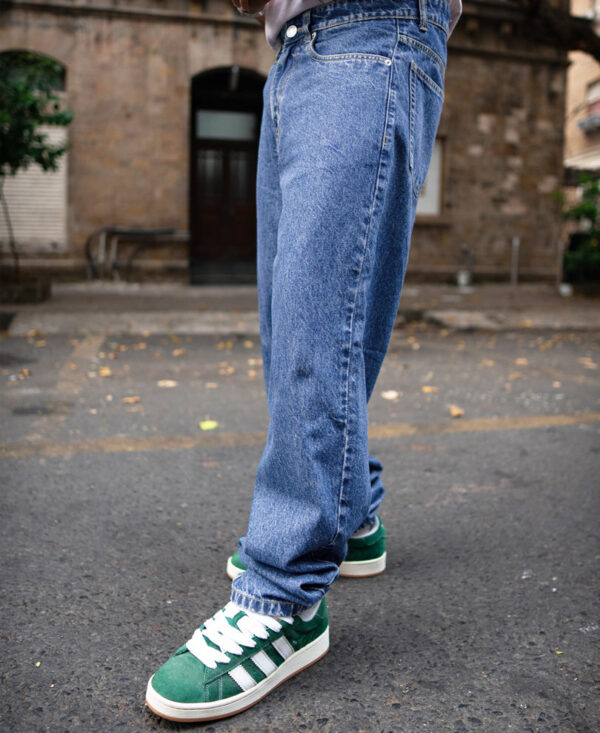 blue baggy fit jeans