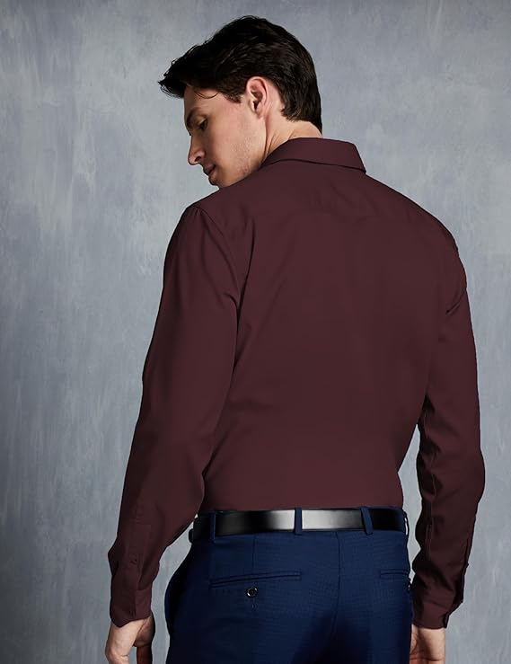 regular fit stretch brown shirts – comfortable & classic everyday style regular fit stretch brown shirts – comfortable & classic everyday style