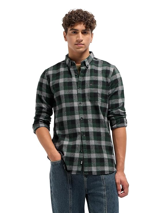 green lightweight flannel check shirt green lightweight flannel check shirt