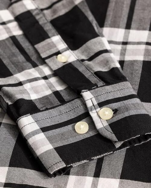 black checkered shirts