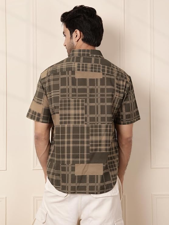 olive textured slim fit shirts for men olive textured slim fit shirts for men