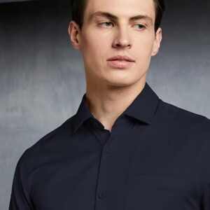 navy and pine stripe shirt