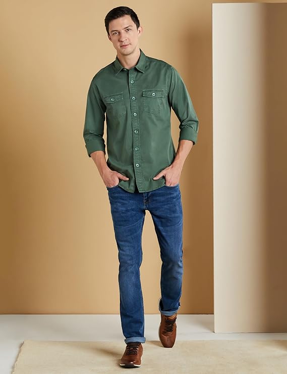 olive ombre checks shirt olive ombre checks shirt