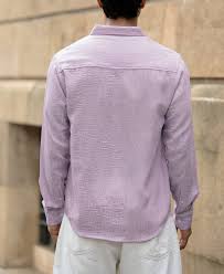 lavender slub textured shirt lavender slub textured shirt
