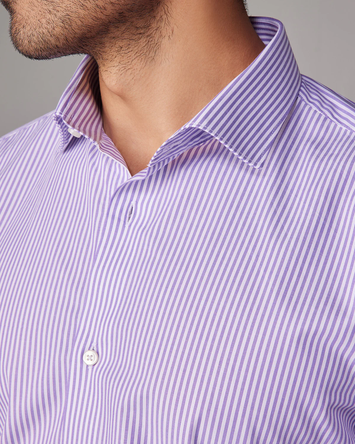 lavender cotton stripe shirt lavender cotton stripe shirt