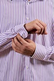 lavender cotton stripe shirt lavender cotton stripe shirt