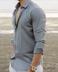 grey lightweight structured shirt grey lightweight structured shirt