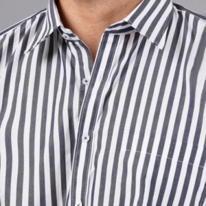 grey stripe shirt