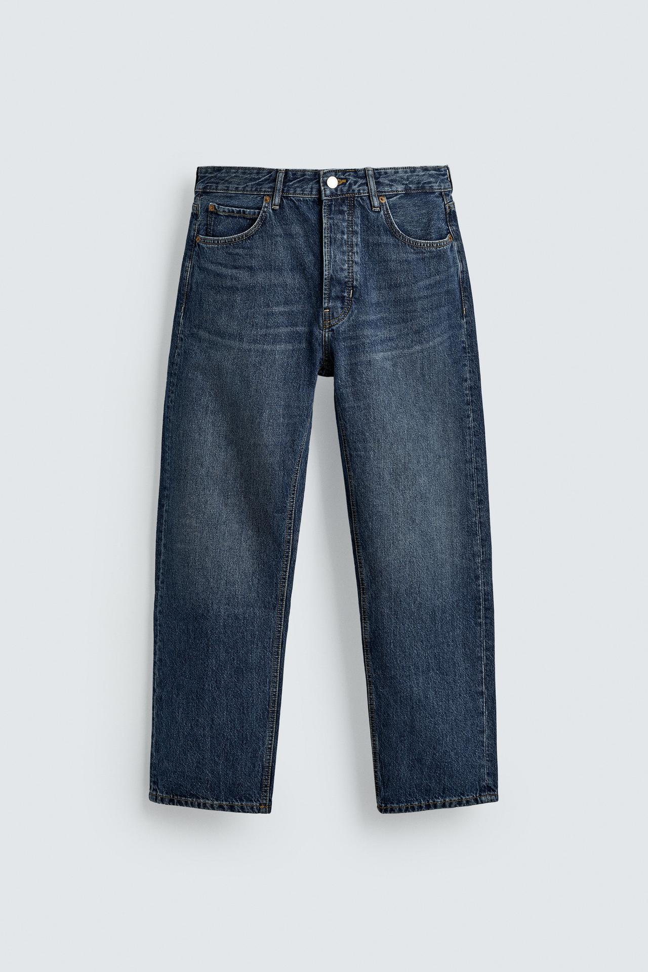 dark blue 5 pocket mid rise loose boot leg stretch jeans dark blue 5 pocket mid rise loose boot leg stretch jeans