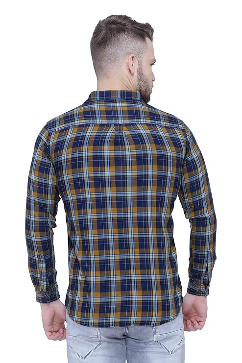 mustard brushed checks shirt mustard brushed checks shirt