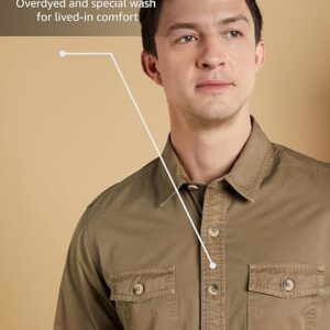 olive brushed checks shirt