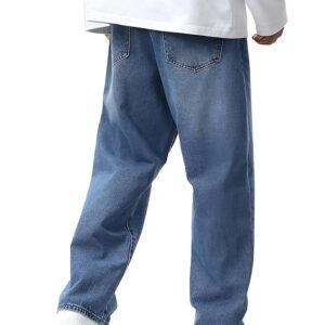 dark blue extra loose fit jeans