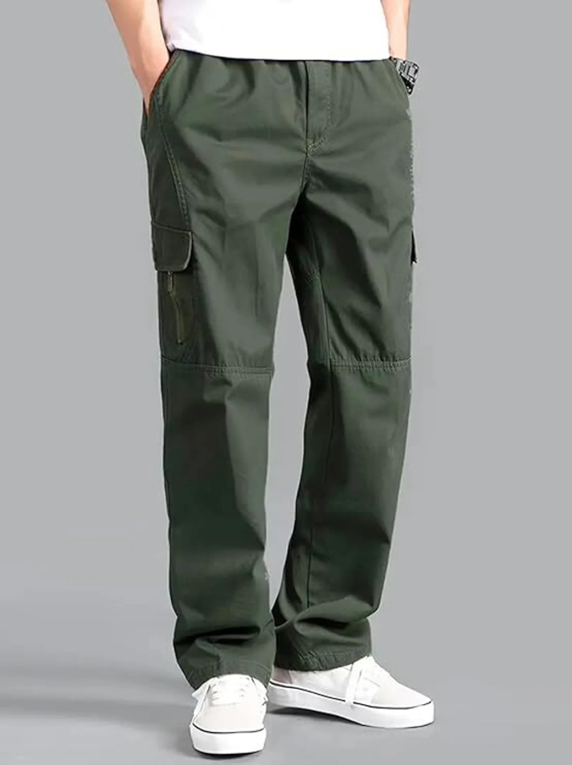 green solid baggy fit stylish corduroy cargo pant green solid baggy fit stylish corduroy cargo pant